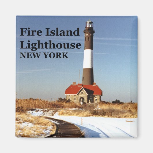 Phare de Fire Island, New York Magnet (Devant)