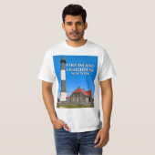 Phare de Fire Island, New York T-Shirt (Devant entier)