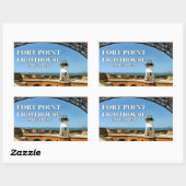 Phare de Fort Point, Californie Stickers (Feuille)