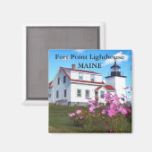 Phare de Fort Point, Maine Magnet (Recto/Verso)