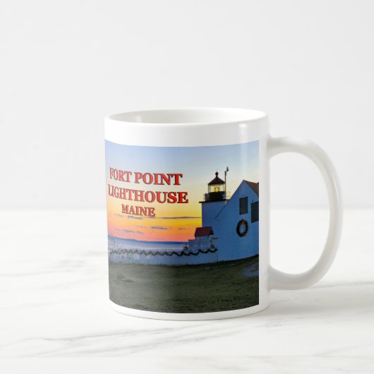 Phare de Fort Point, Maine Mug (Droite)
