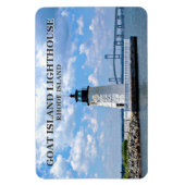 Phare de Goat Island, Rhode Island Flexi Magnet (Vertical)