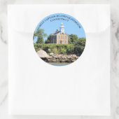 Phare de Great Captain Island, Sticker rond CT (Sac)