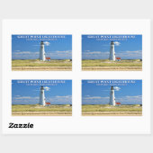 Phare de Great Point, Nantucket, Autocollants MA (Feuille)