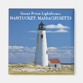 Phare de Great Point, Nantucket MA Magnet (Devant)