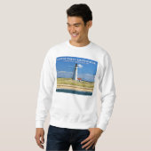 Phare de Great Point, Nantucket MA Sweatshirt (Devant entier)