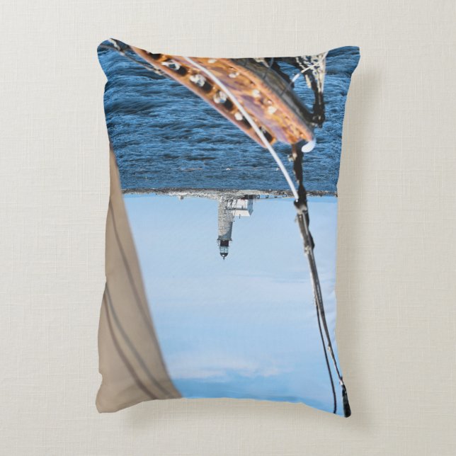 Phare de Halfway Rock, Coussin de Maine Accent (Dos(Vertical))