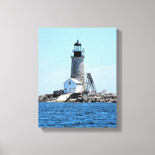 Phare de Halfway Rock, toile enrobée de ME Imprime (Recto)