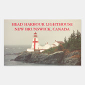 Phare de Head Harbour, NB Stickers Canada (Devant)