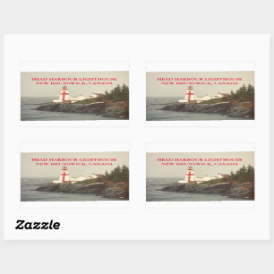 Phare de Head Harbour, NB Stickers Canada