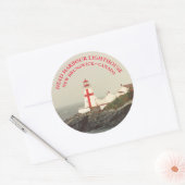 Phare de Head Harbour, NB Stickers ronds (Enveloppe)