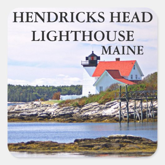 Phare de Hendricks Head, Autocollants Maine (Devant)