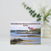 Phare de Hendricks Head, Carte postale du Maine (Debout devant)