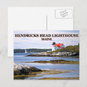 Phare de Hendricks Head, Carte postale du Maine (Devant / Derrière)