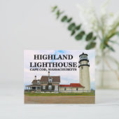 Phare de Highland, carte postale du Massachusetts (Debout devant)