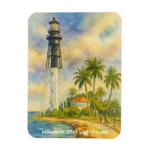 Phare de Hillsboro Inlet Magnet Photo Flexible