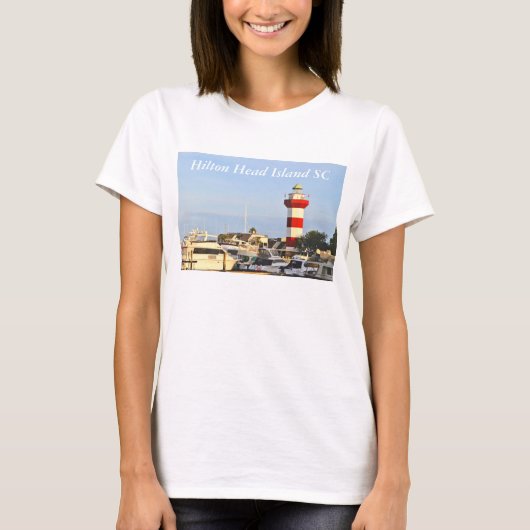 Phare de Hilton Head Island sur le T-shirt (Devant)
