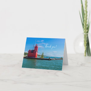 Phare de Holland Harbour Carte de remerciements