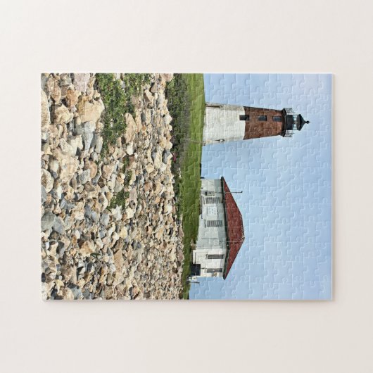 Phare de Judith de point, puzzle d'Île de Rhode (Horizontal)