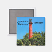 Phare de Jupiter Inlet, Floride Magnet (Recto/Verso)