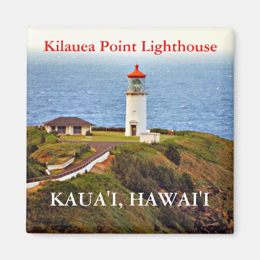 Phare de Kilauea Point, Kaua'i, Hawai'i Magnet (Devant)