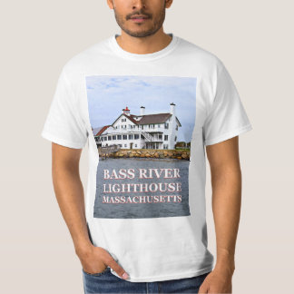 Phare de la rivière Bass, T-Shirt Massachusetts