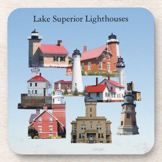 Phare de Lake Superior sur dessous de verre (Devant)