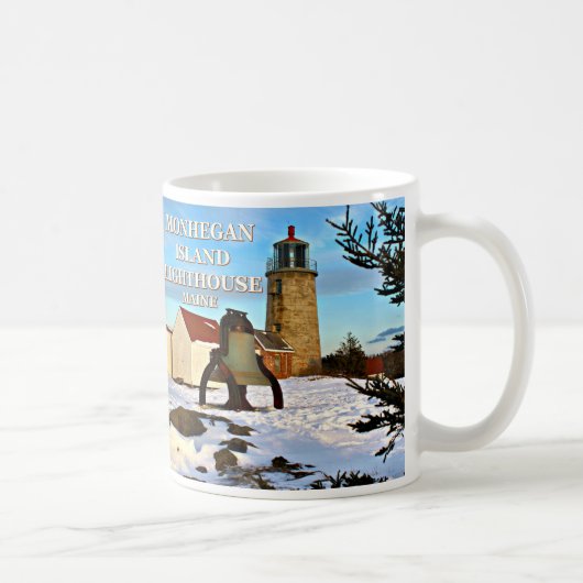 Phare de l'île de Monhegan, Maine Mug (Droite)