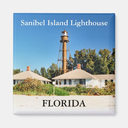 Phare de l'île de Sanibel, Floride Magnet (Devant)