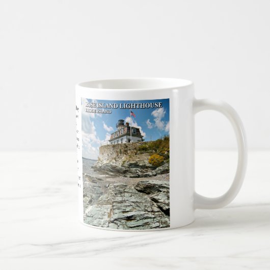 Phare de l'île rose, Rhode Island Mug (Droite)