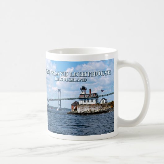 Phare de l'île rose, Rhode Island Mug (Droite)