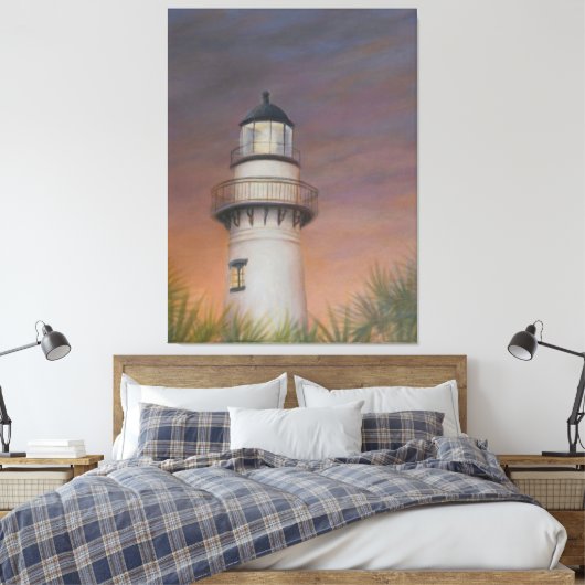 Phare de l'île Saint-Simons - toile Imprimer (Insitu(Chambre))