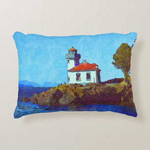 Phare de Lime Kiln Coussin d'accentuation du port 