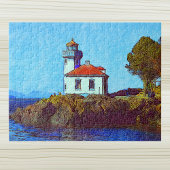 Phare de Lime Kiln Friday Harbour WA Puzzle