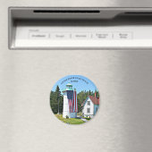 Phare de Little River, Magnet rond du Maine (In Situ (Lave-vaisselle))