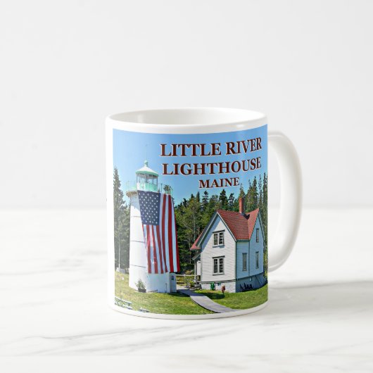 Phare de Little River, Maine Mug (Devant droit)