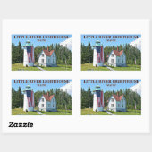 Phare de Little River, Stickers Maine (Feuille)