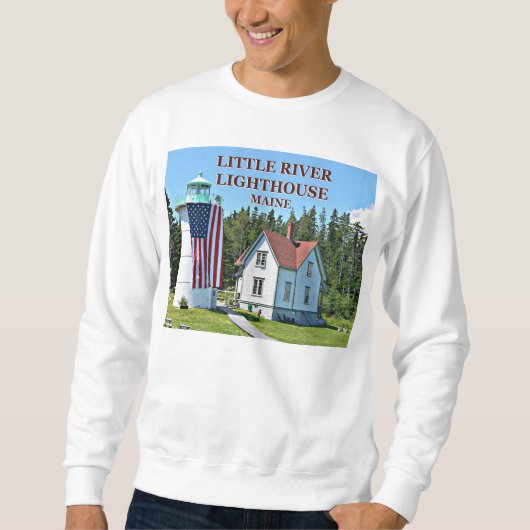 Phare de Little River, Sweatshirt du Maine (Devant)