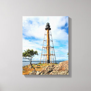 Phare de Marblehead Massachusetts Toile Enveloppée