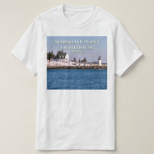 Phare de Marshall Point, Port Clyde Maine TShirt (Design devant)