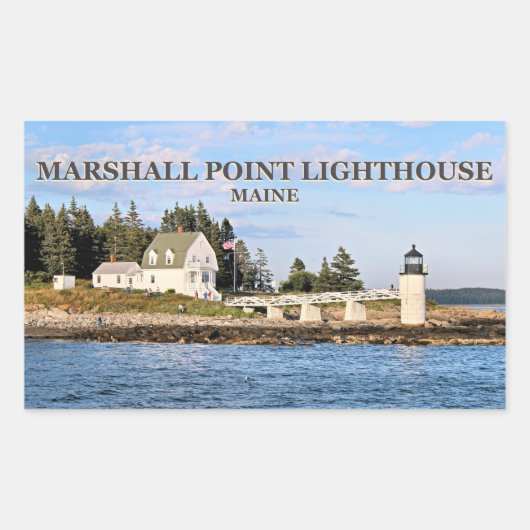 Phare de Marshall Point, Stickers Maine (Devant)