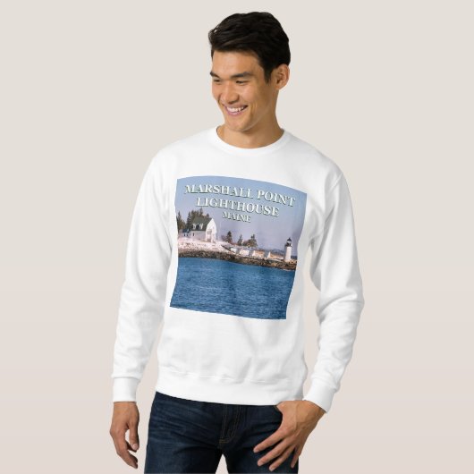 Phare de Marshall Point, Sweatshirt du Maine (Devant entier)