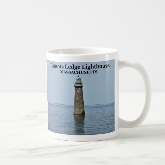 Phare de Minots Ledge, Massachusetts Mug (Droite)