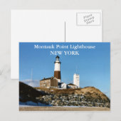 Phare de Montauk Point, New York Carte postale (Devant / Derrière)