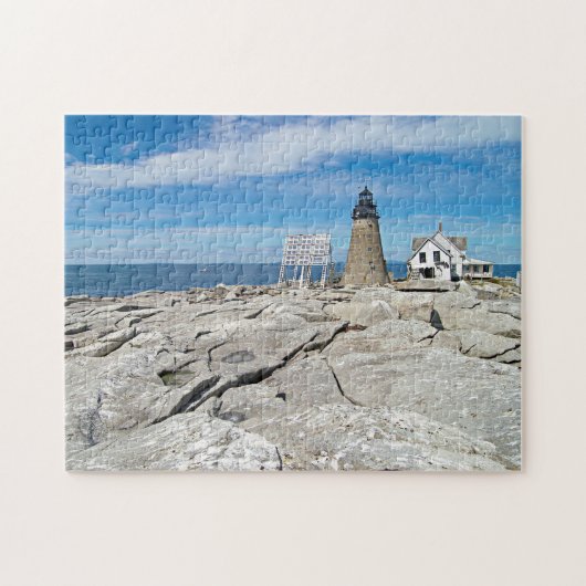 Phare de Mount Desert Rock, Maine Jigsaw Puzzle (Horizontal)