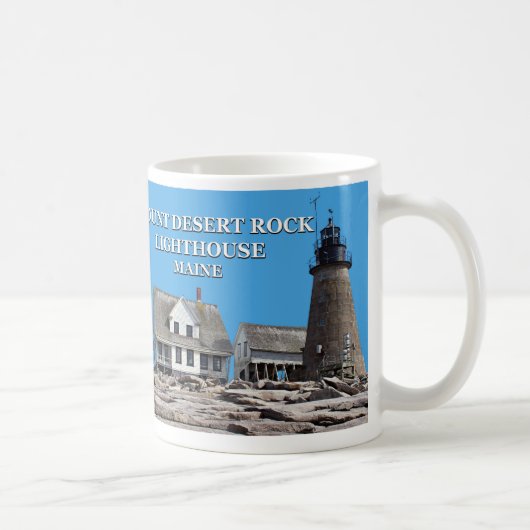 Phare de Mount Desert Rock, Maine Mug (Droite)