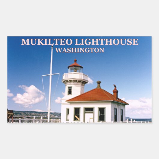 Phare de Mukilteo, Stickers Washington (Devant)