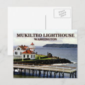 Phare de Mukilteo, Washington Carte postale (Devant / Derrière)
