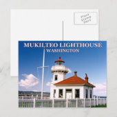 Phare de Mukilteo, Washington Carte postale (Devant / Derrière)