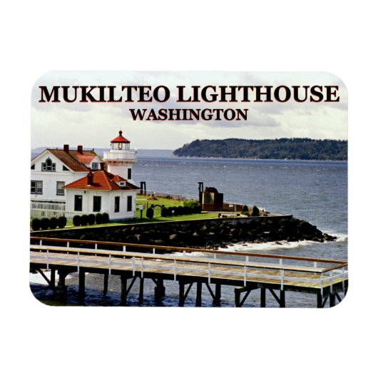 Phare de Mukilteo, Washington Magnet (Horizontal)